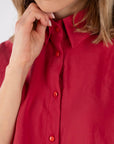 CAMICIA HAZEL ROSSO