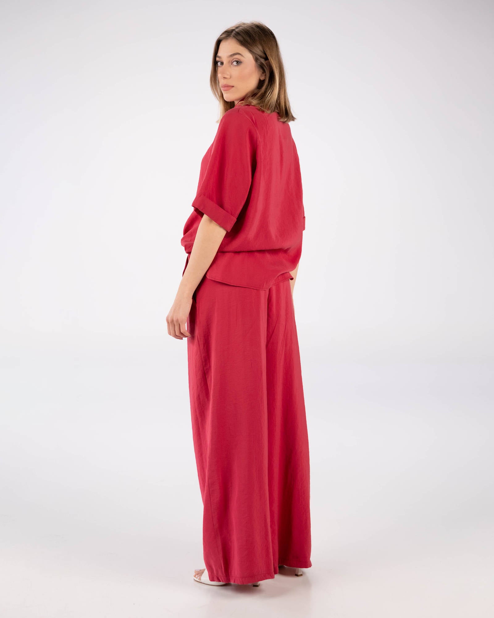 CAMICIA HAZEL ROSSO
