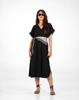 ABITO IN TWILL MARGHE NERO