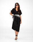 ABITO IN TWILL MARGHE NERO