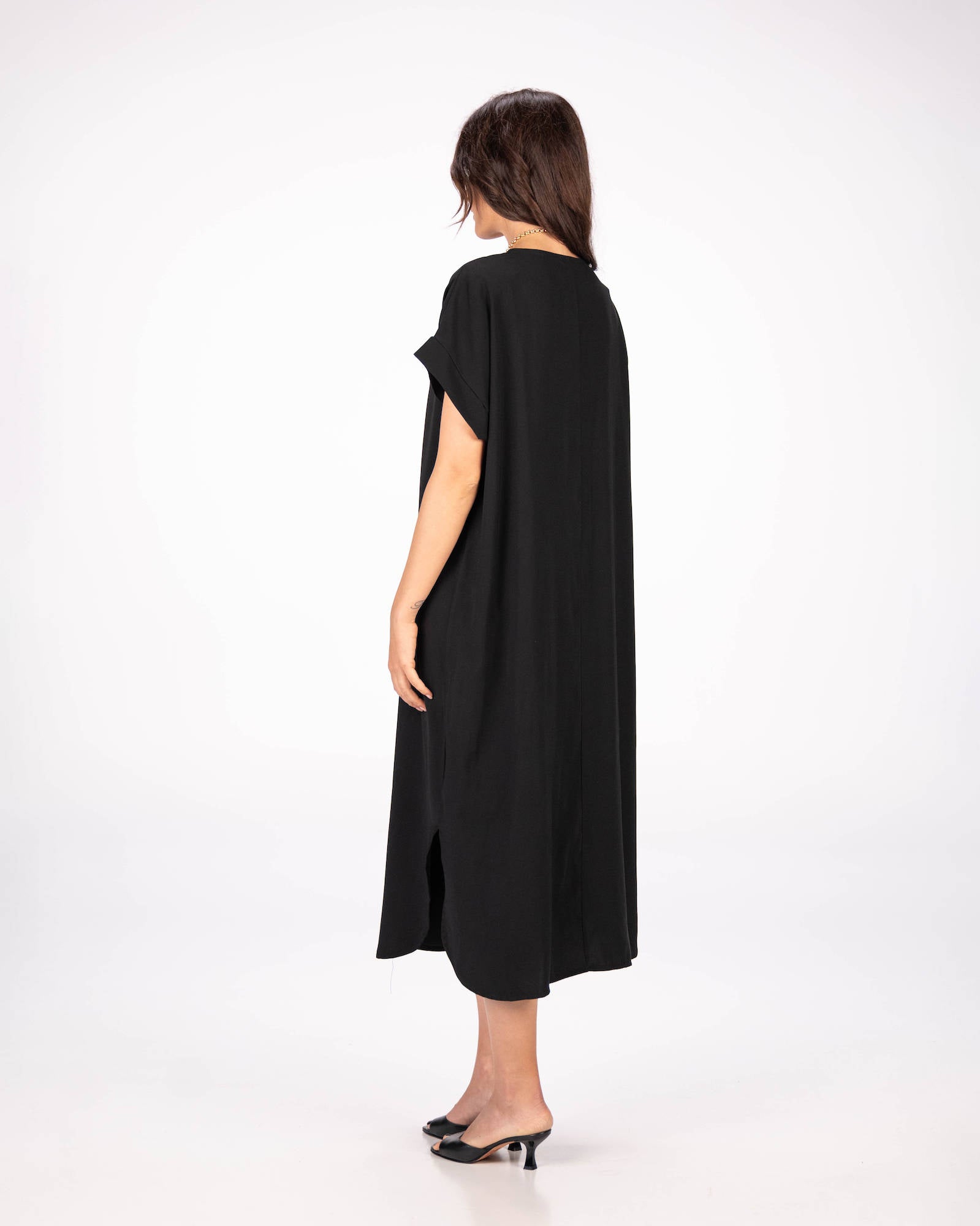 ABITO IN TWILL MARGHE NERO