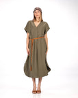 ABITO IN TWILL MARGHE VERDE