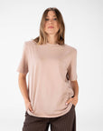 T-SHIRT CON SPALLINE KAFKA BEIGE