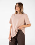 T-SHIRT CON SPALLINE KAFKA BEIGE