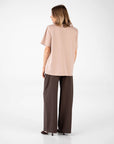 T-SHIRT CON SPALLINE KAFKA BEIGE