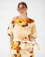 BLUSA FLOWER CHLOE GIALLO CREMA