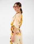 BLUSA FLOWER CHLOE GIALLO CREMA