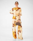 BLUSA FLOWER CHLOE GIALLO CREMA