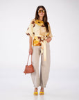BLUSA FLOWER CHLOE GIALLO CREMA
