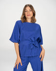 BLUSA CHLOE BLU VIOLA