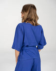 BLUSA CHLOE BLU VIOLA