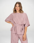 BLUSA CHLOE LAVANDA PALLIDO