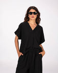 SET IN TWILL MARGHE NERO