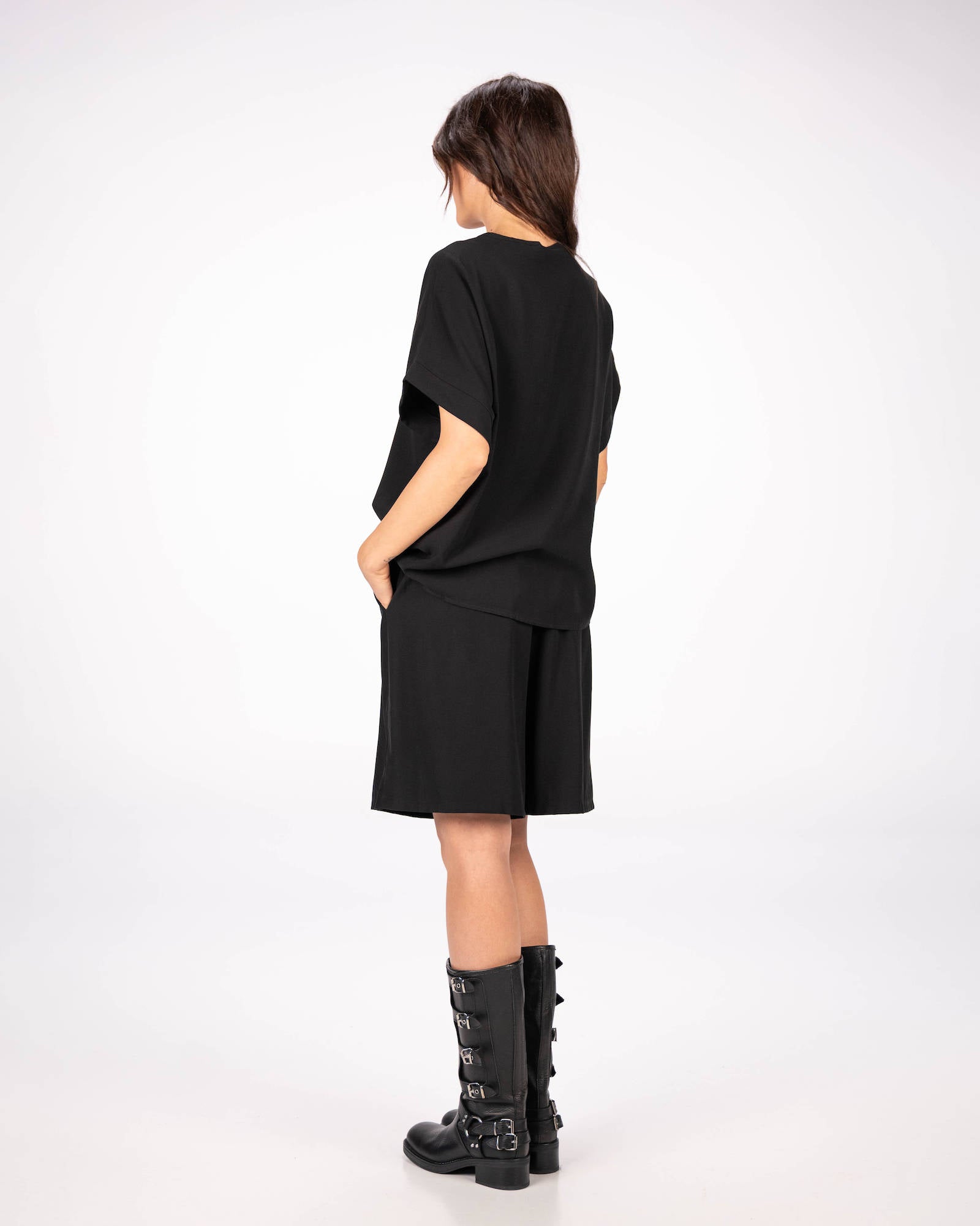 SET IN TWILL MARGHE NERO