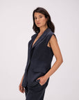 GILET COHEN BLU NAVY