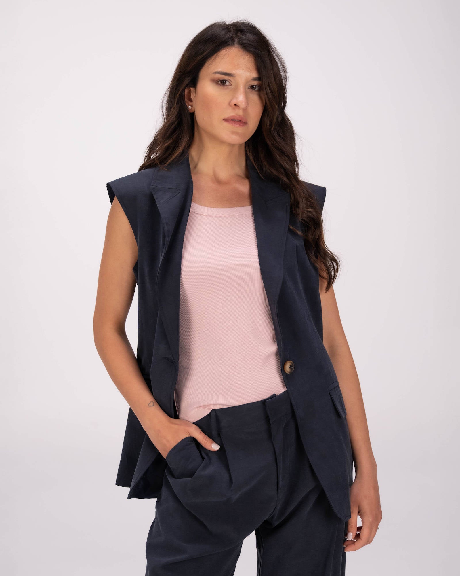 GILET COHEN BLU NAVY
