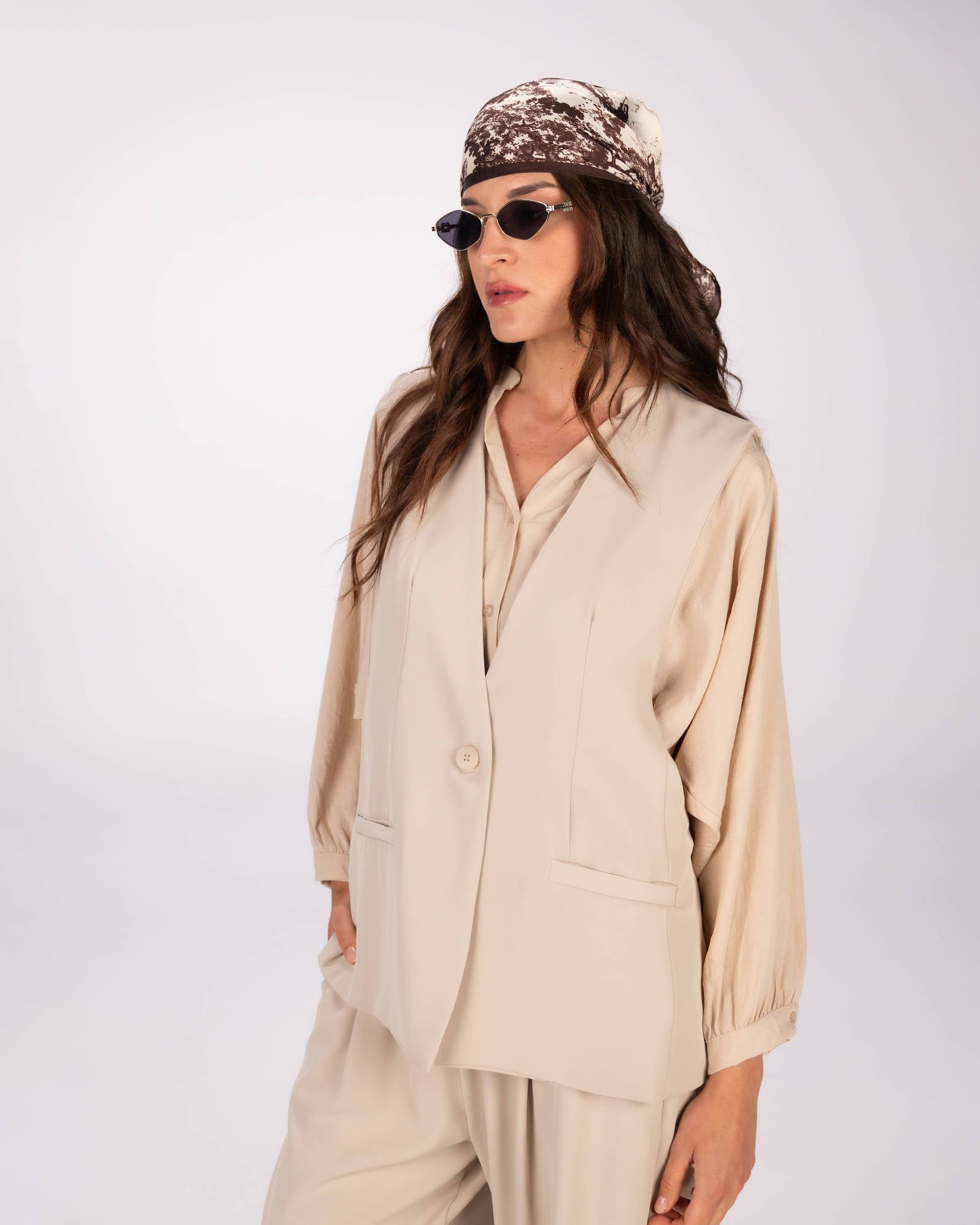 GILET LISBONA PIETRA