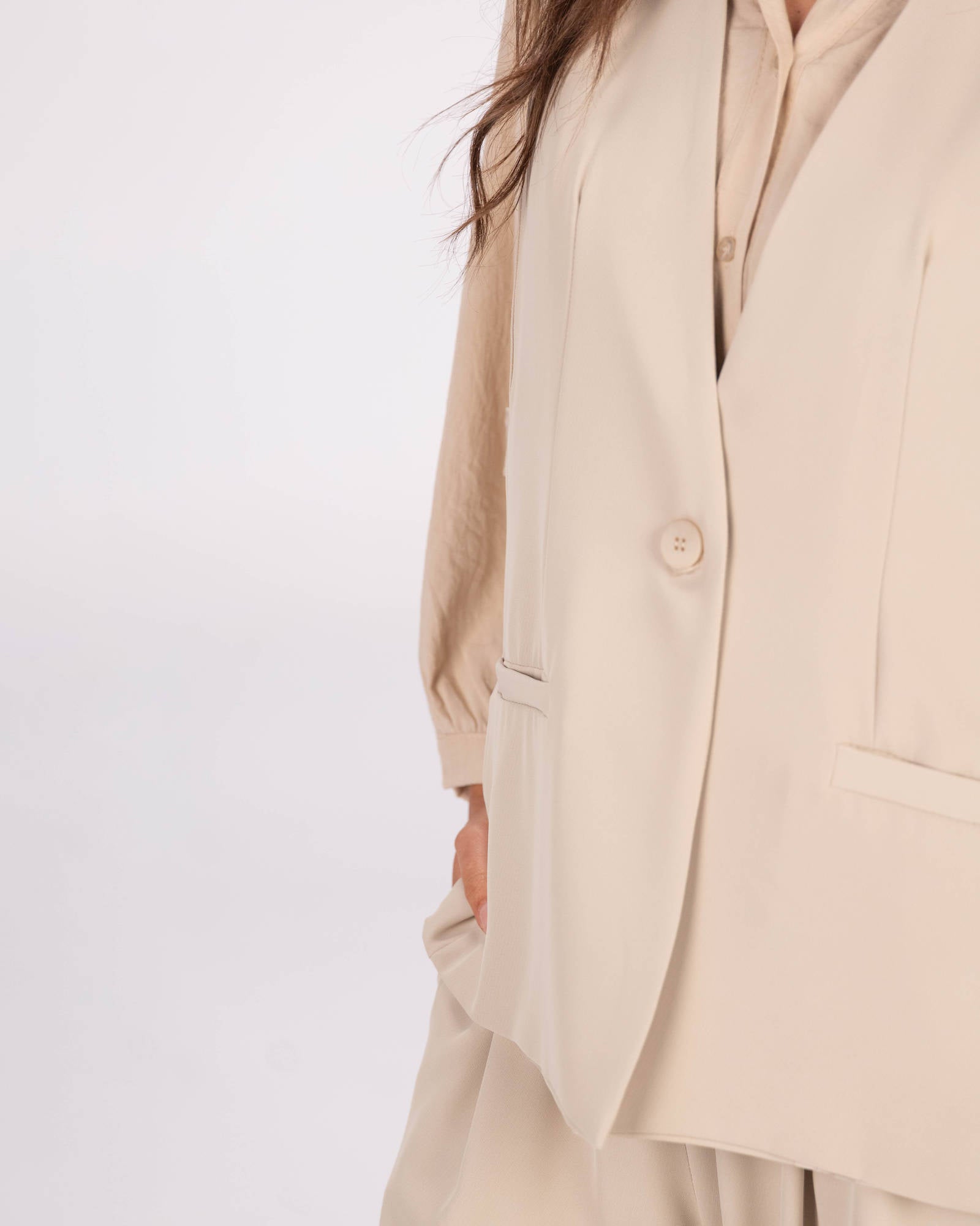GILET LISBONA PIETRA