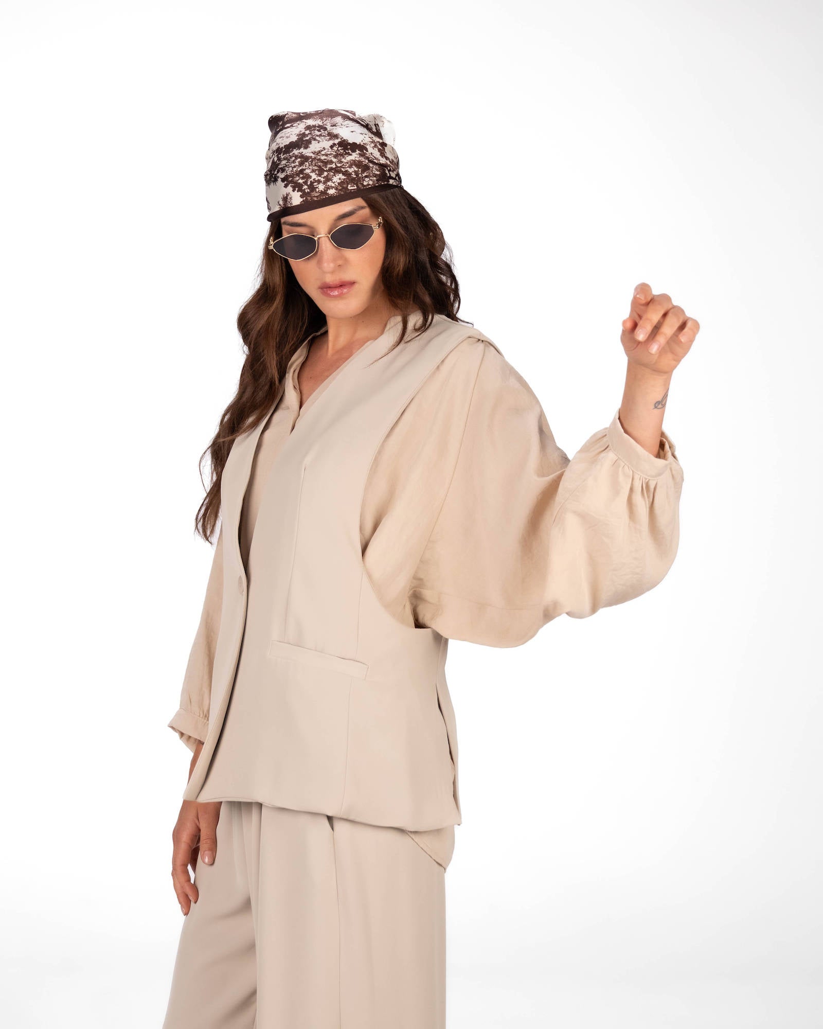 GILET LISBONA PIETRA