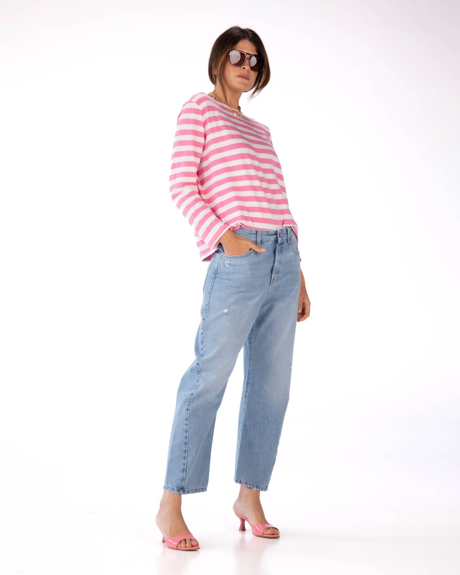 T-SHIRT BINARIO ROSA