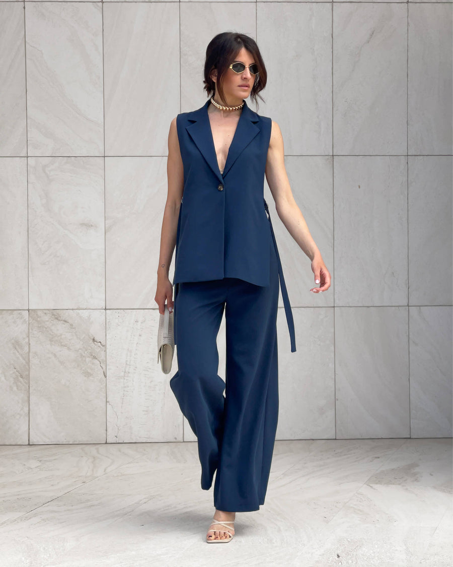 GILET ANAIS BLU