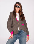 CARDIGAN ORSINA FANGO FUXIA