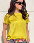 T-SHIRT SATIN NORA ACACIA