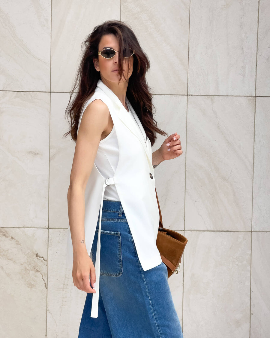 GILET ANAIS BIANCO