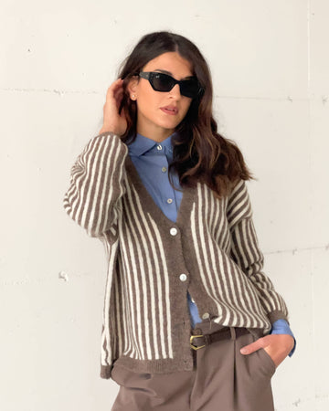 CARDIGAN NAELLE FANGO PANNA