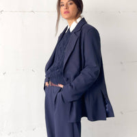 OVERSIZED DAMIAN BLAZER BLUE