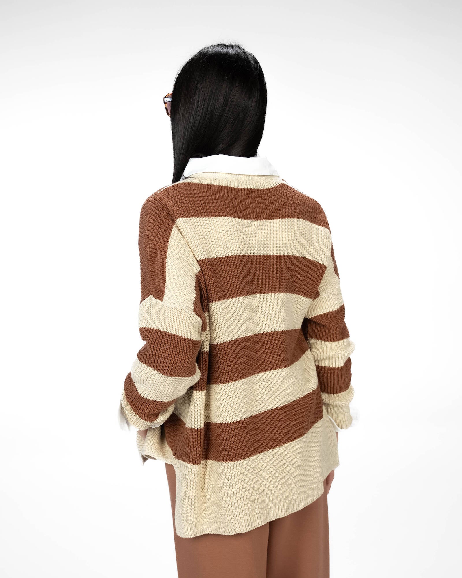 CARDIGAN RUBINA SABBIA TABACCO