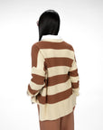 CARDIGAN RUBINA SABBIA TABACCO