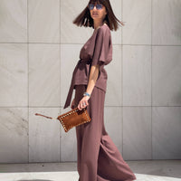 T-SHIRT CON CINTA DORIS CHOCO