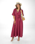 ABITO KENIA ROSSO INDIA