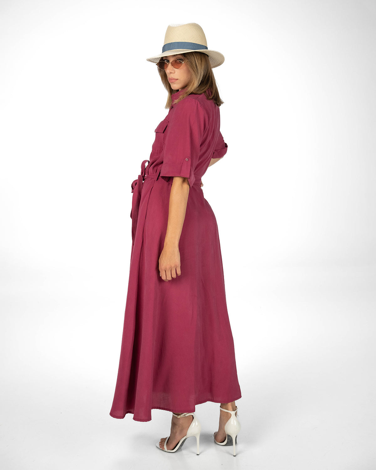 ABITO KENIA ROSSO INDIA