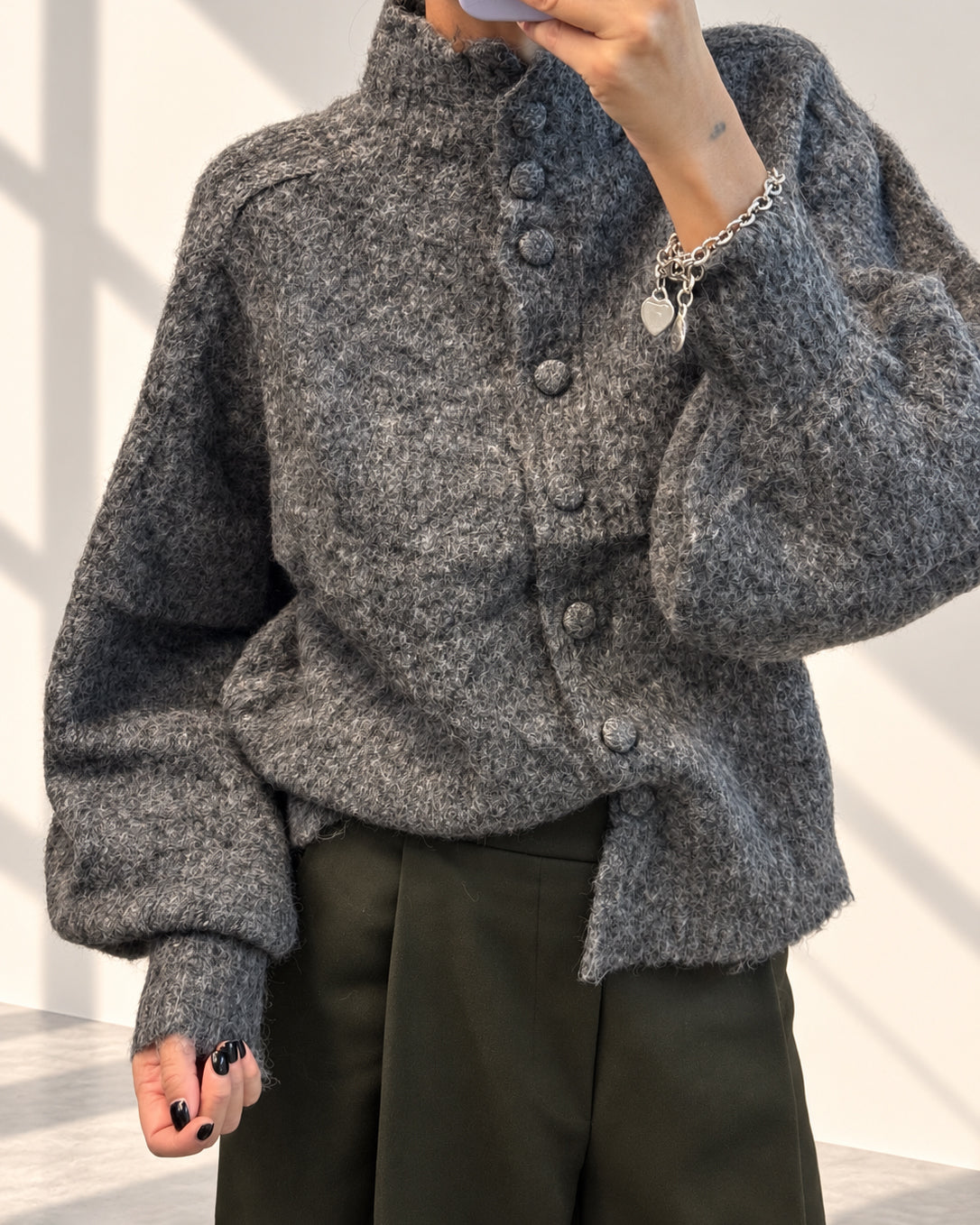 CARDIGAN ADELINE GRIGIO
