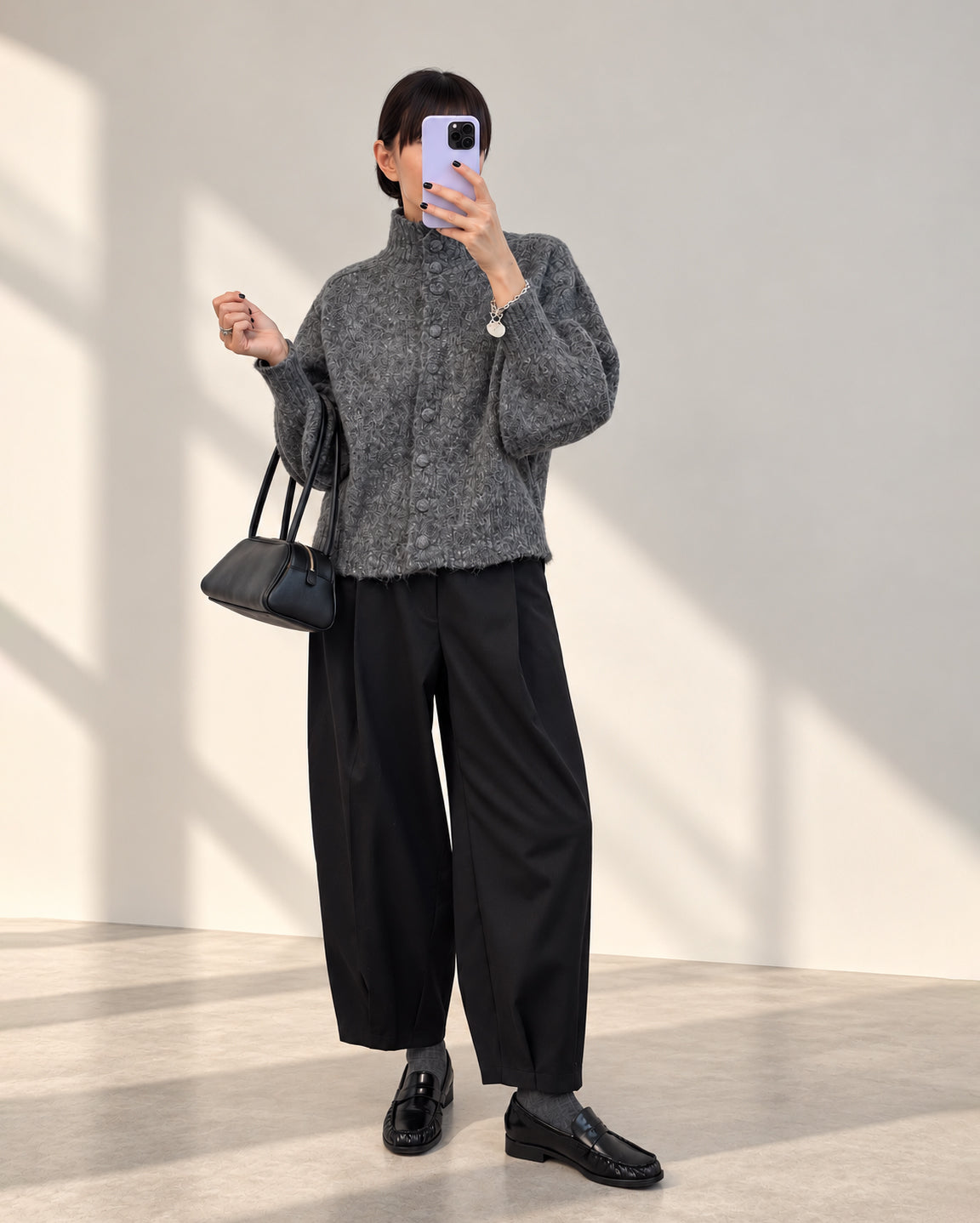 CARDIGAN ADELINE GRIGIO