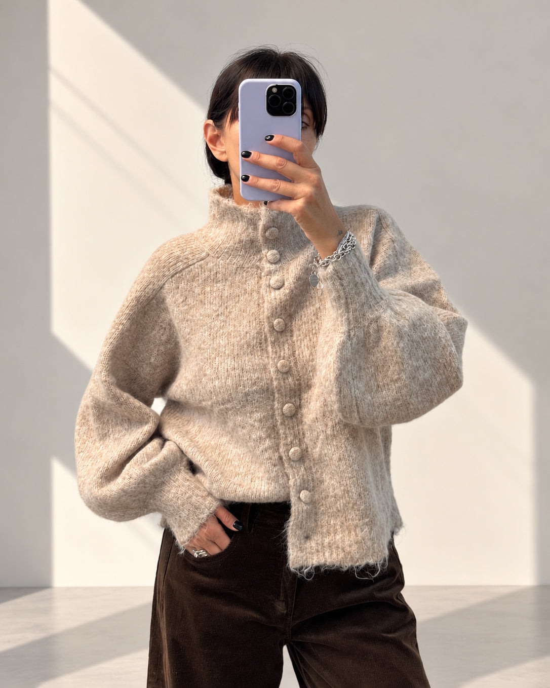 CARDIGAN ADELINE TAUPE