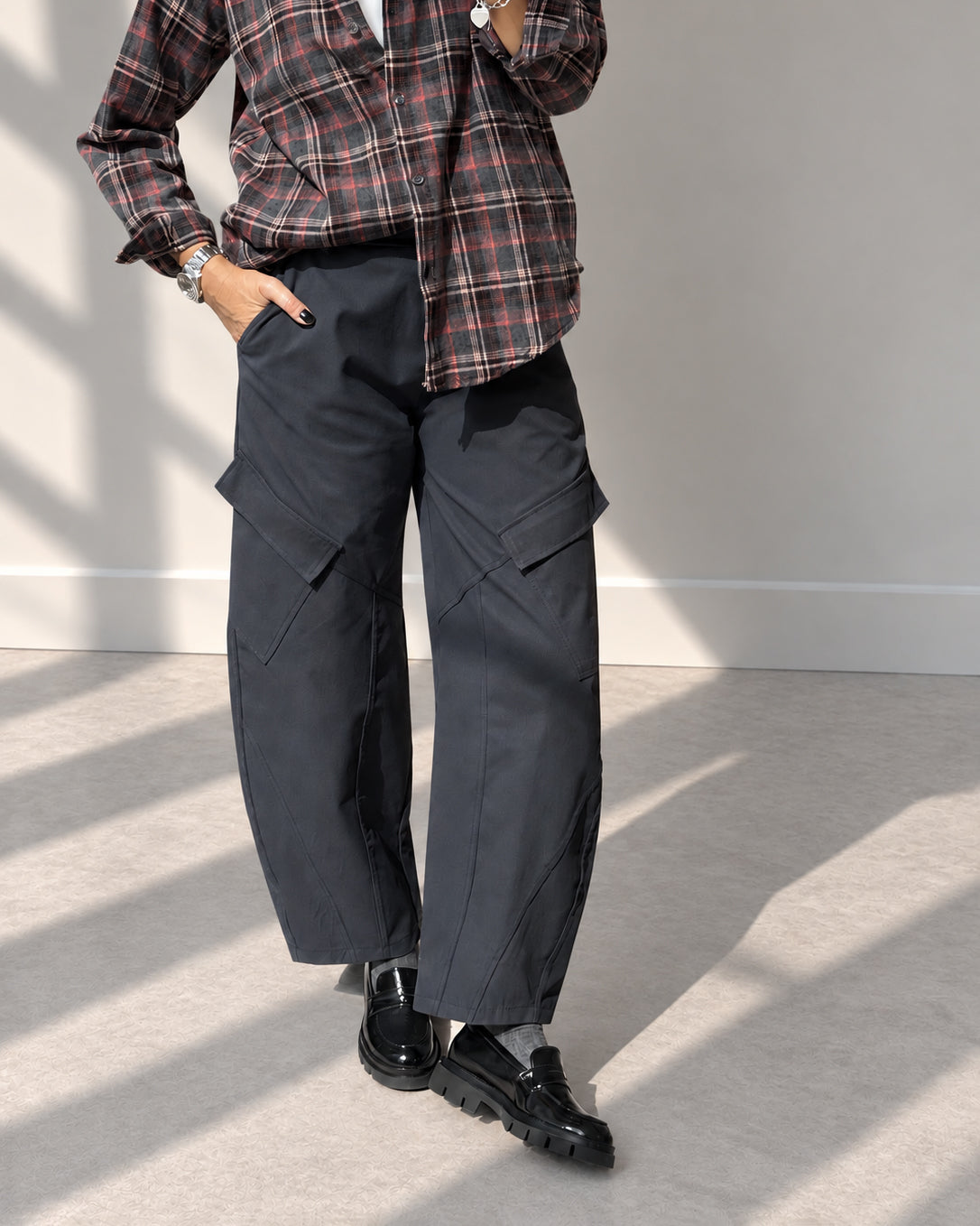 PANTALONE CARGO ALBIN ANTRACITE