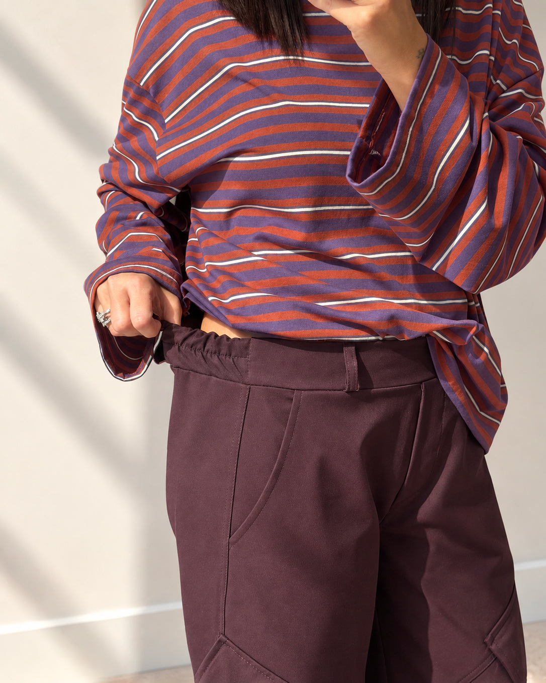 PANTALONE CARGO ALBIN BORDEAUX