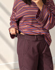 PANTALONE CARGO ALBIN BORDEAUX