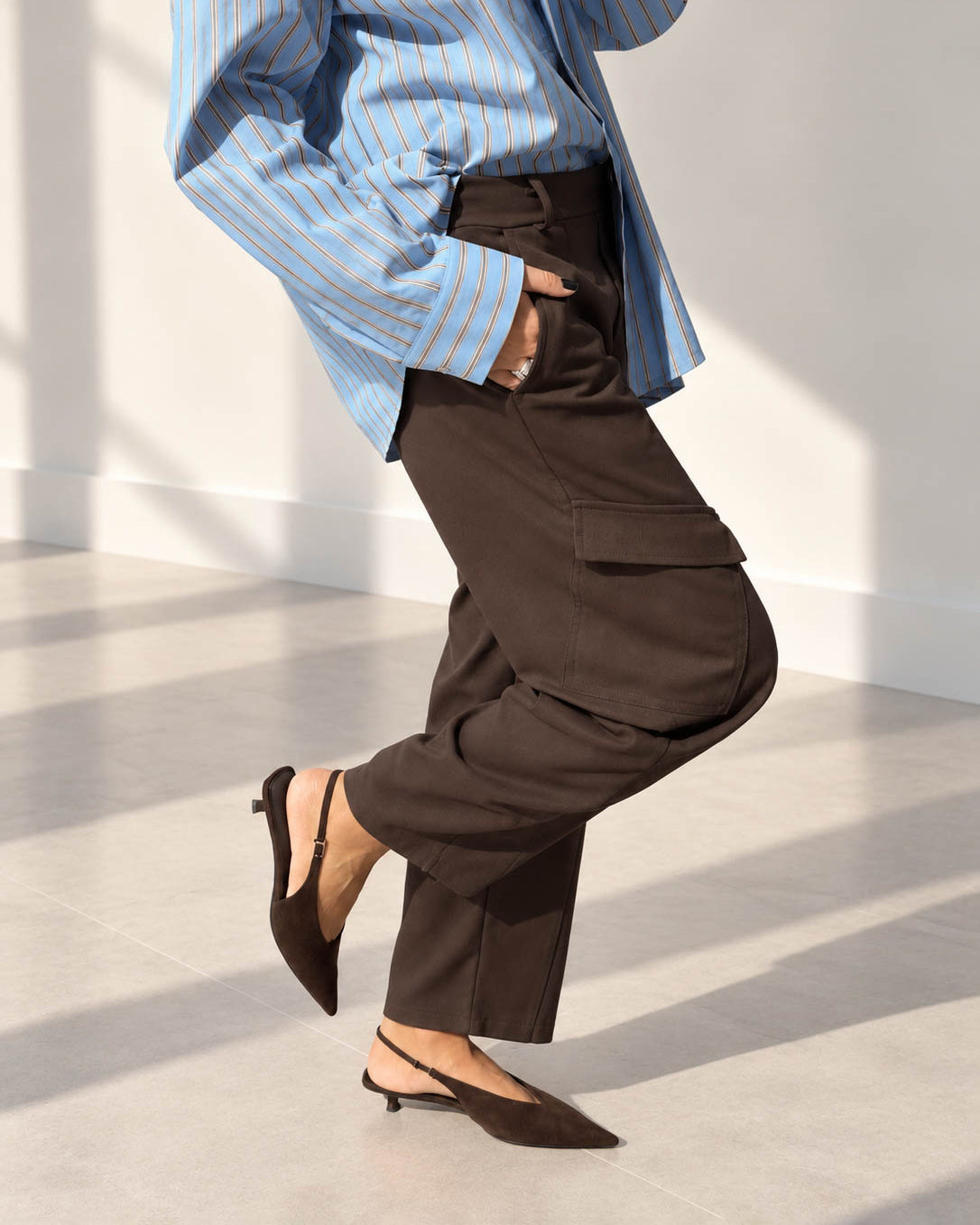 PANTALONE CARGO ALBIN CHOCO