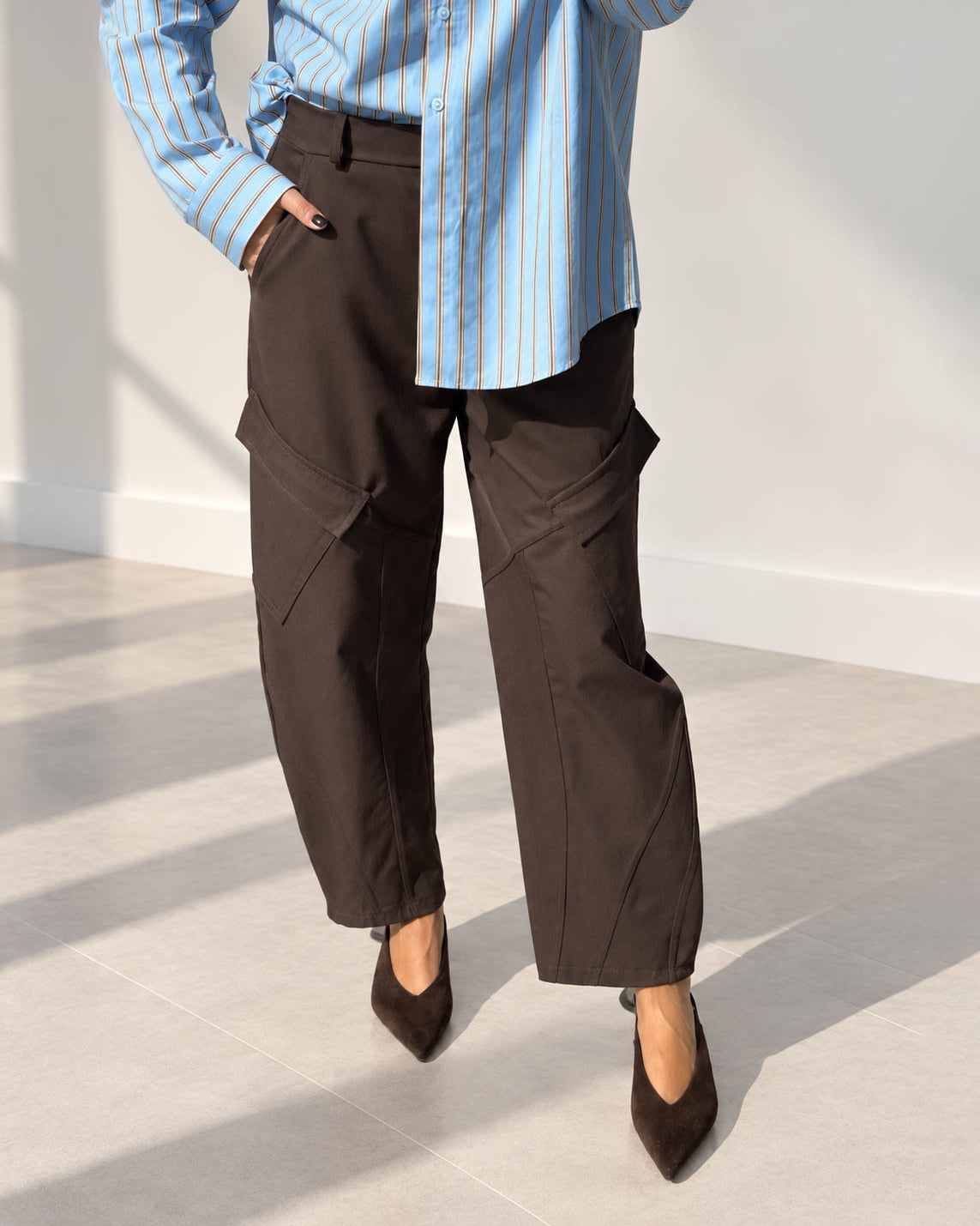 PANTALONE CARGO ALBIN CHOCO