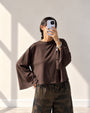 T-SHIRT MANICA AMPIA MORO