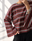 T-SHIRT MANICA AMPIA MORO ROSSO NERO
