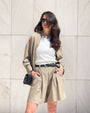 CAMICIA IN LINO VISCOSA MISTRAL CAMEL