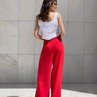 PANTALONE PSL ANDREA LINO VISCOSA PAPAVERO