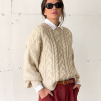 PULL TRECCIA OTIS PANNA