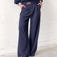 OVERSIZED DAMIAN TROUSERS BLUE