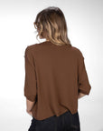 MAGLIA IN VISCOSA SPYCE MARRONE